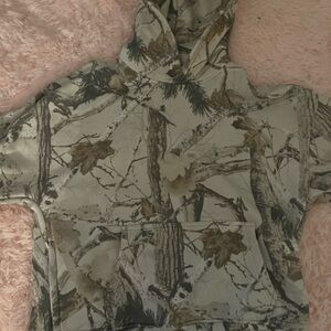 Hollister Nature Print Boxy Fit Hoodie